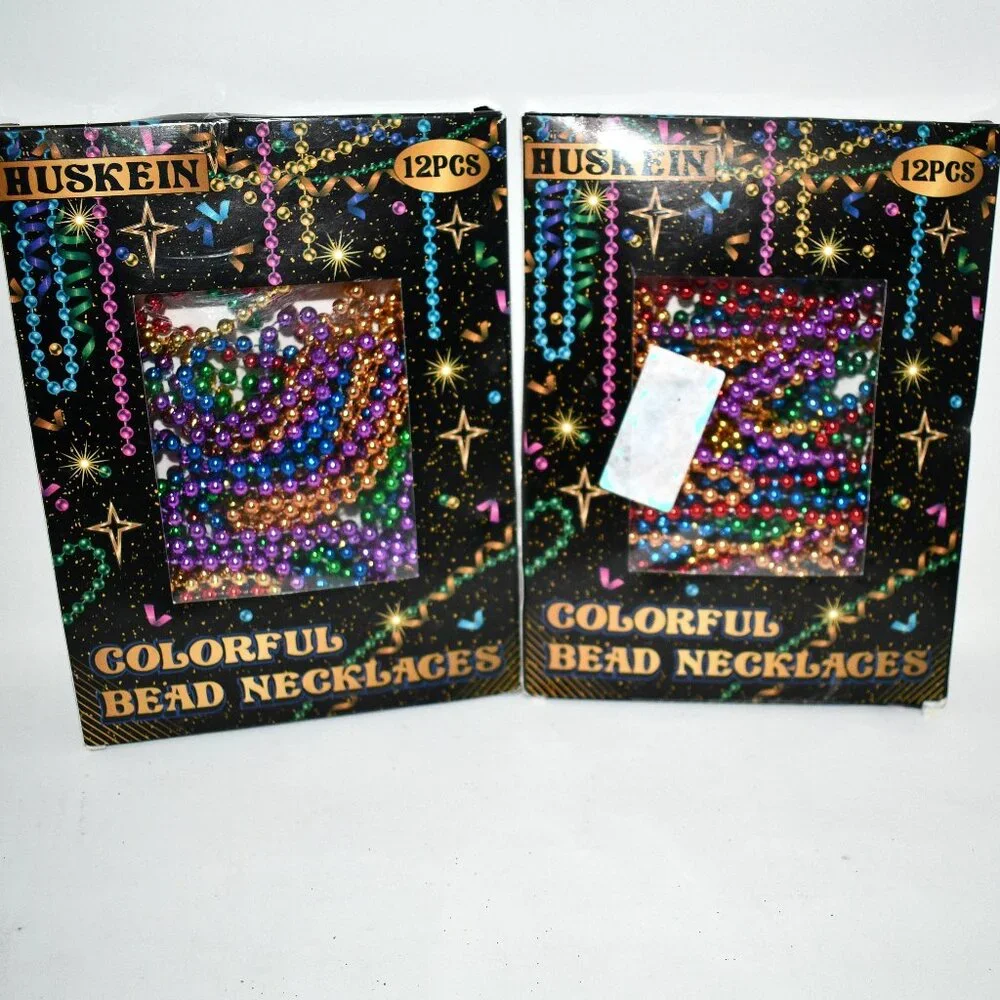 Huskein 12 PCS Pride Rainbow Bead Necklaces 33